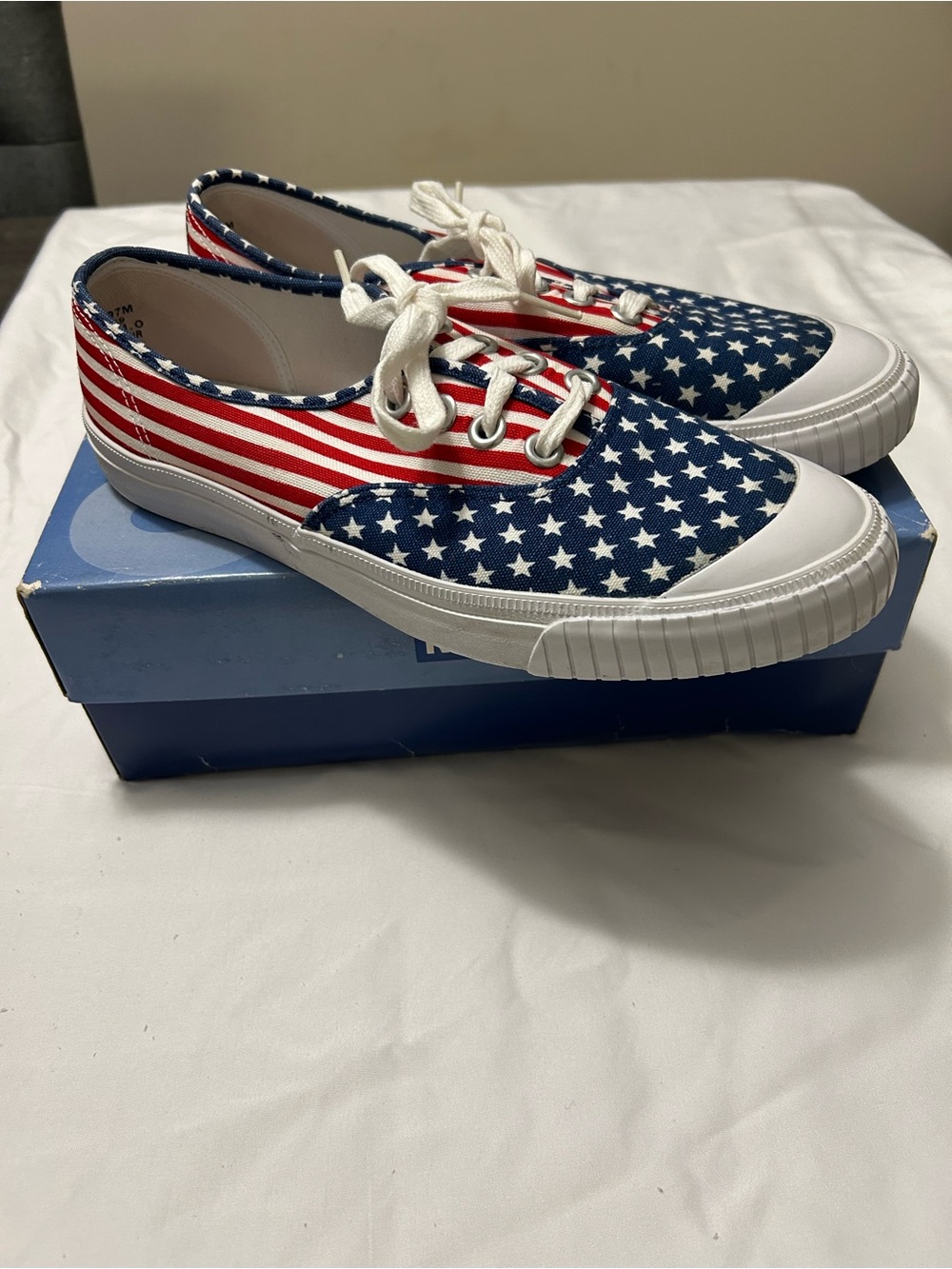 Keds Patriotic Canvas Sneakers - Red, White & Blue